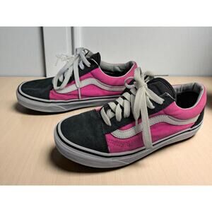 Vans Off The Wall Sneakers Women's Pink Gray Classic Size 6.5